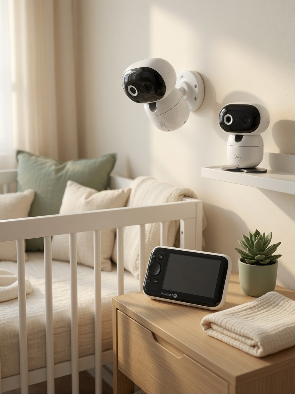 Motorola PIP1610-2 HD Connect Wi-Fi 5” Baby Monitor with 2 Cameras